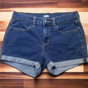 Old Navy Women Size 4 Boyfriend Blue Denim Shorts